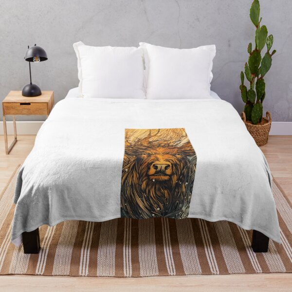 Item preview, a painting of a cow in a body of water designed and sold by Dark Fantasy Store.