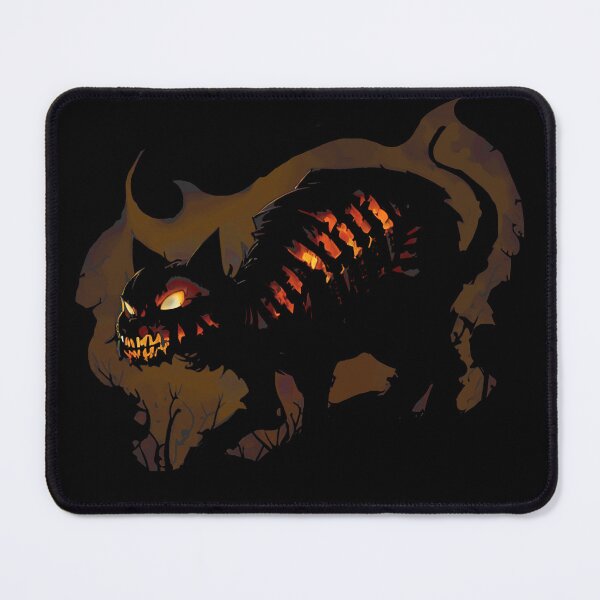 Item preview, Hellish Fiery Skeletal Halloween Cat designed and sold by HideTheInsanity.