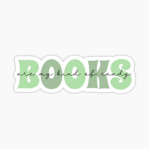 Books Are My Kind Of Candy / Bookish Pastel Green Bubblegum For