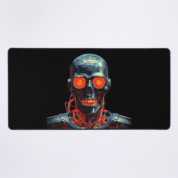 Item preview, Cyborg Robot Scull Halloween Epic SciFi Trance Movie Comic Gamer design designed and sold by Cybermariko.