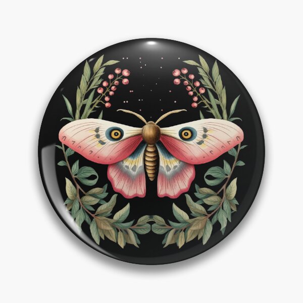 Item preview, Pink Botanical Moth designed and sold by Enyr.