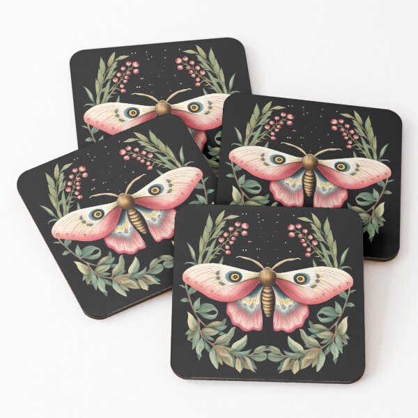 Item preview, Pink Botanical Moth designed and sold by Enyr.