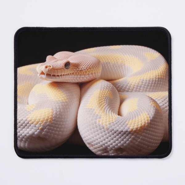Item preview, albino ball python coiled up designed and sold by DanieWoods.