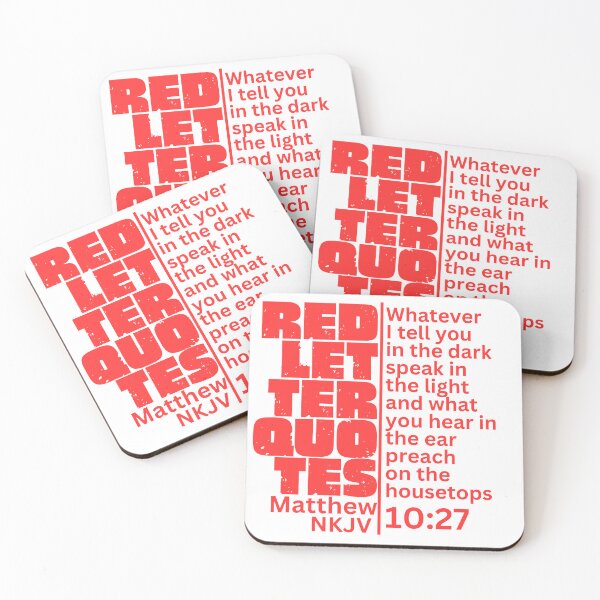 Item preview, RED LETTER QUOTES MATTHEW 10:27 designed and sold by jutaylor.