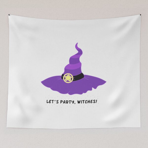 Item preview, Halloween hat let´s party witches designed and sold by lucisnerosart.