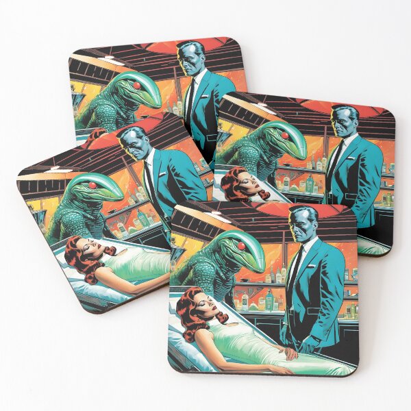 Item preview, Retro Alien Art designed and sold by Planetporridge.