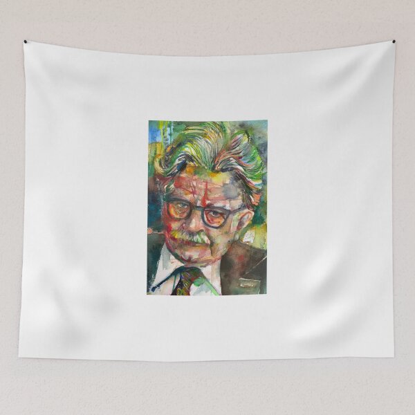 Item preview, ELIAS CANETTI watercolor portrait designed and sold by lautir.