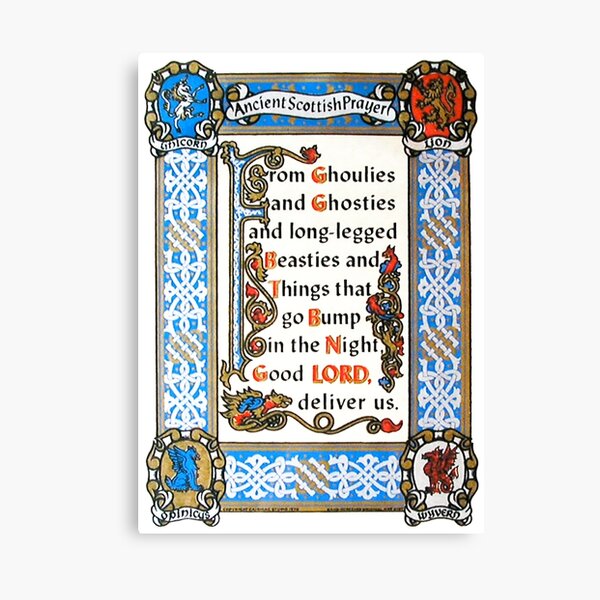 Item preview, Ancient Scottish Prayer designed and sold by dcartist333.