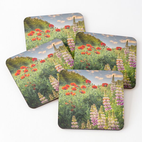 Item preview, Lupins & Poppies at Bamburgh designed and sold by Viv Thompson Photography .