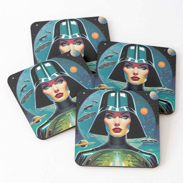 Item preview, A retro space woman designed and sold by Planetporridge.