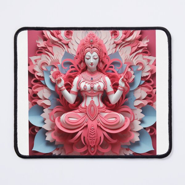 Item preview, Goddess Laxmi Lakshmi Paper Art designed and sold by CardsandCanvas.