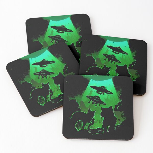 Item preview, Cat Abductions! Alien UFO Invasion Mothership designed and sold by HideTheInsanity.