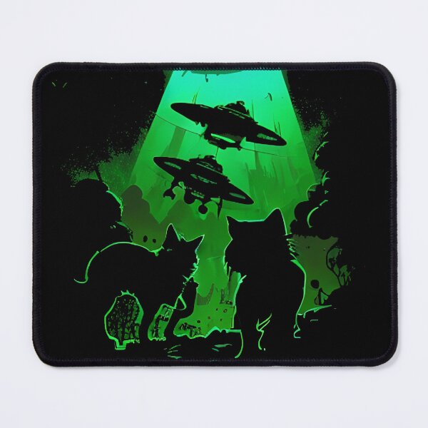 Item preview, Cat Abductions! Alien UFO Invasion Mothership designed and sold by HideTheInsanity.