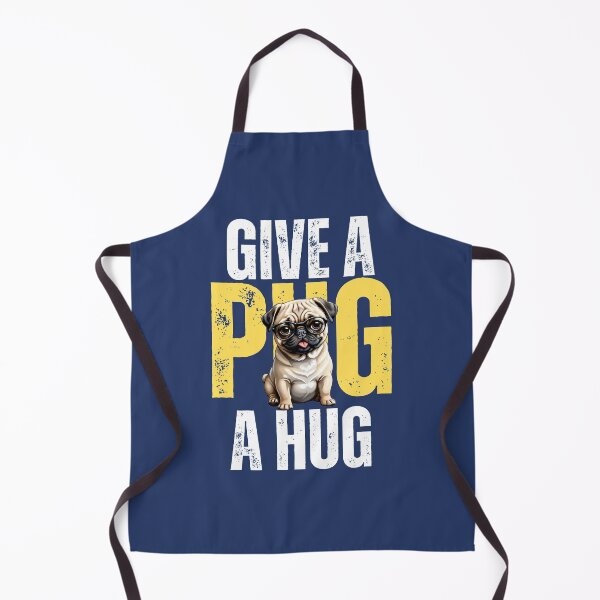 Item preview, Give a PUG a HUG (in blue) designed and sold by Gilby-Designs.