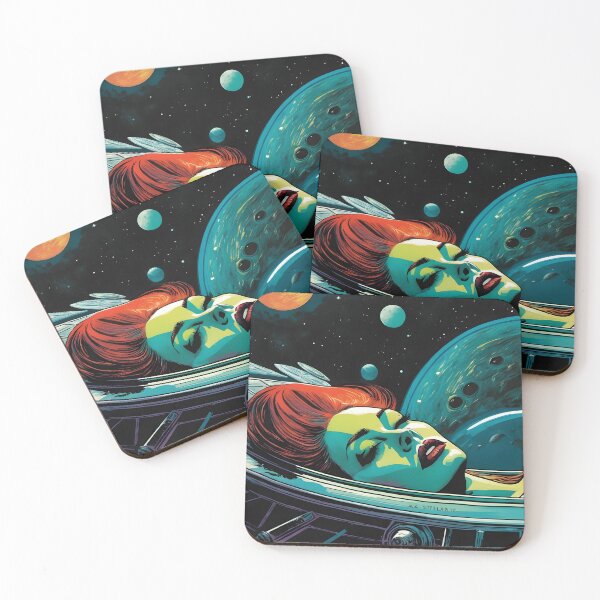 Item preview, Retro Sleeping alien woman designed and sold by Planetporridge.