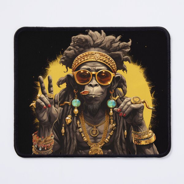 Item preview, "Monkey Majesty: Dreadlocked Design" designed and sold by Art-Vortex-fr.