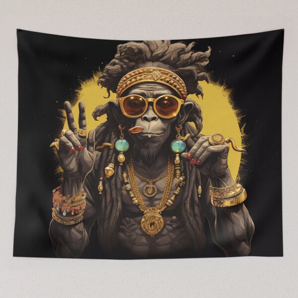 Artikelvorschau, „Monkey Majesty: Dreadlock-Design“ entworfen und verkauft von Art-Vortex-fr.