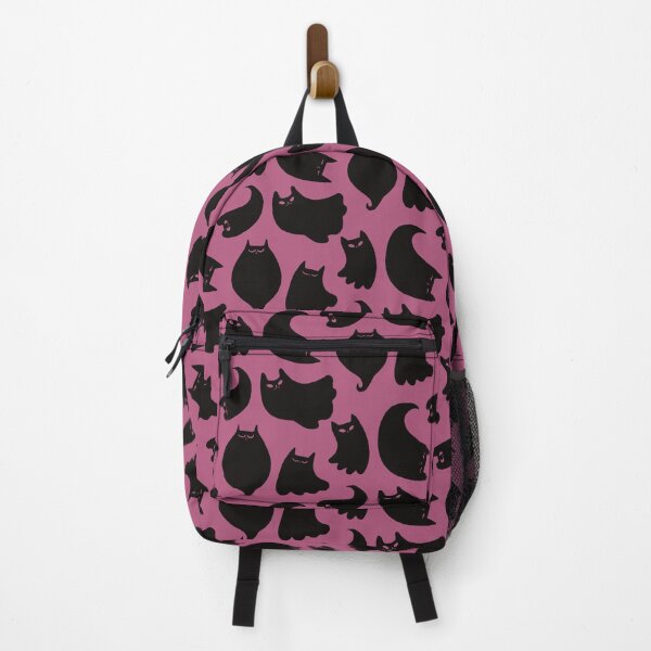 Item preview, Halloween Black Ghost Cats On Pink Background Pattern designed and sold by Julia Sol.