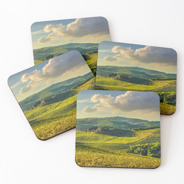 Item preview, Panzano in Chianti vineyards at sunset. Tuscany designed and sold by Stefano Orazzini.