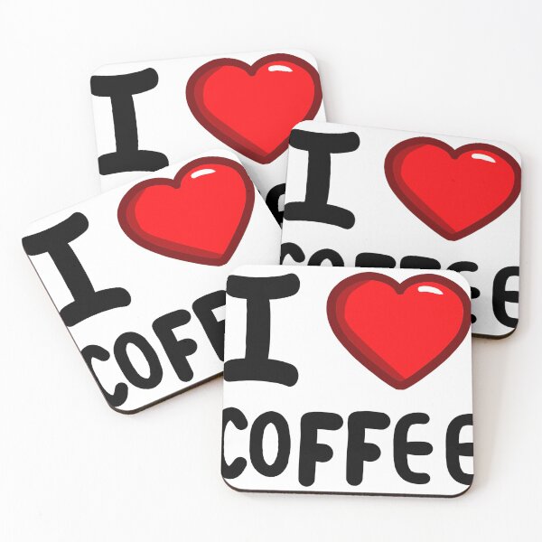 Item preview, i love drink coffee cute text  designed and sold by MonkiFlipp.
