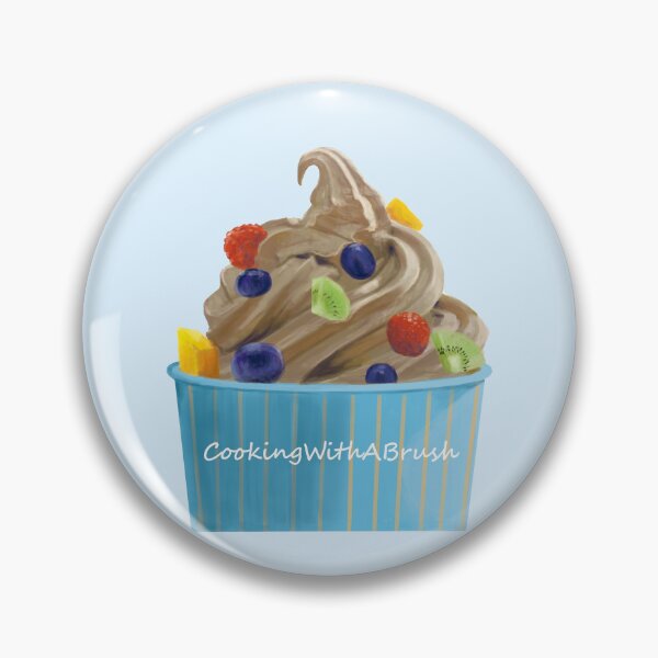 Item preview, Frozen yogurt drawing designed and sold by cookwithabrush.