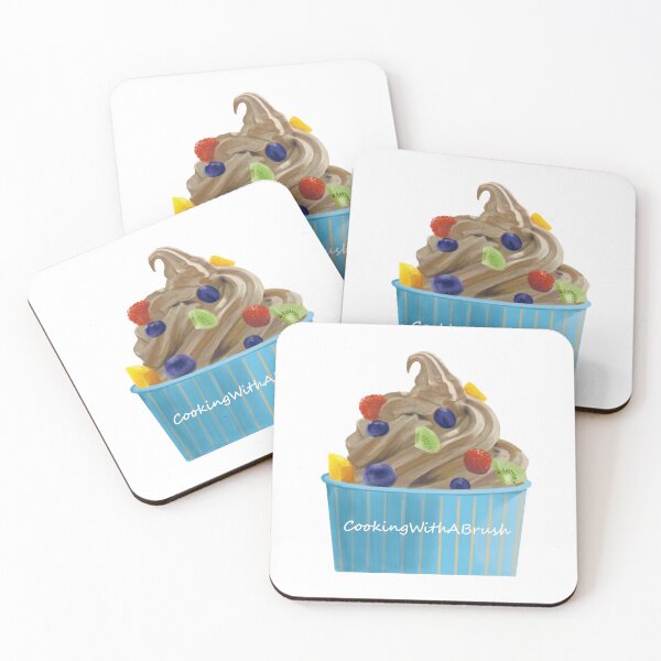 Item preview, Frozen yogurt drawing designed and sold by cookwithabrush.