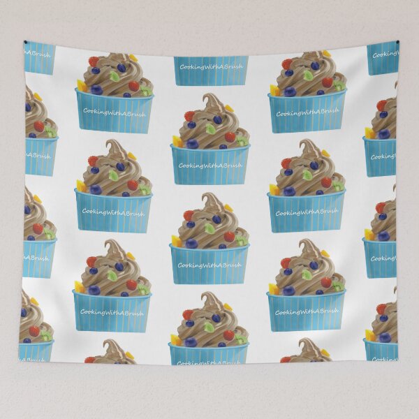 Item preview, Frozen yogurt drawing designed and sold by cookwithabrush.
