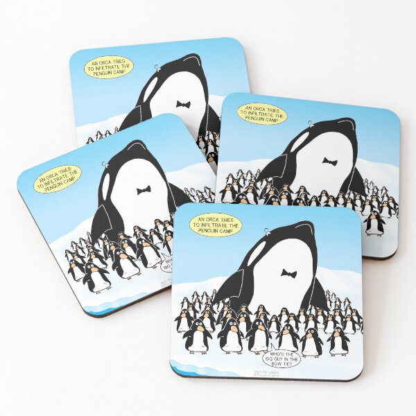 Item preview, Orca Spy in Penguin Camp designed and sold by Out to Lunch Cartoons and More.