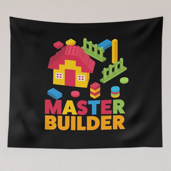 Item preview, Master Builder - Block Building Kids designed and sold by BarrelLive.