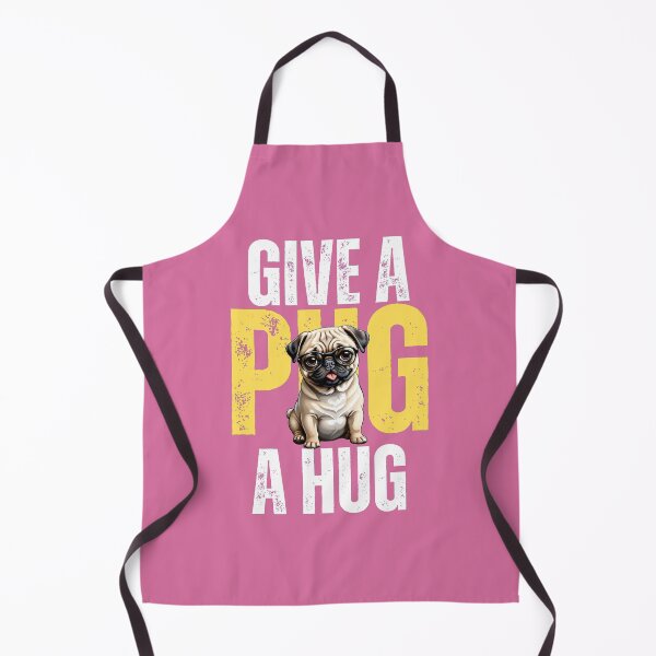 Item preview, Give a PUG a HUG (in pink) designed and sold by Gilby-Designs.