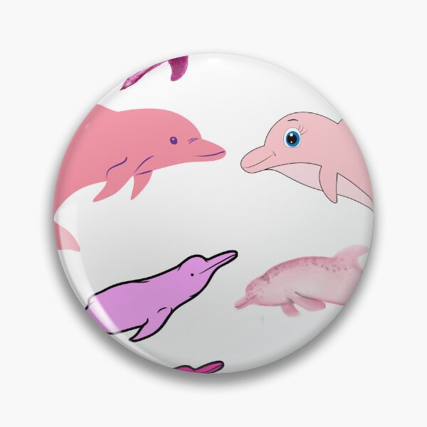 Item preview, Pink River Dolphin Pod Delight: Playful Group Aquatic Ar designed and sold by TEEJAMBOREE.