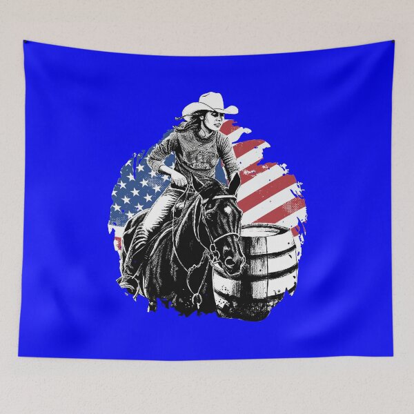 Item preview, Horse Lovers Design All American Girl Barrel Racing designed and sold by fantasticdesign.