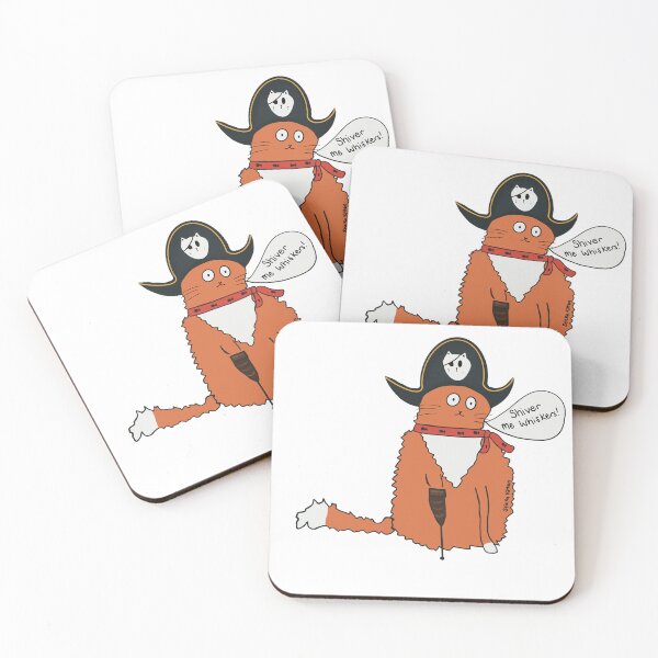 Item preview, Shiver Me Whiskers! Cat Sticker designed and sold by StickyKitten.