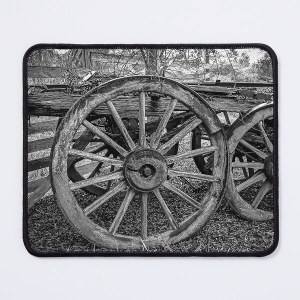 Item preview, Vintage 1850's Wagon at the Bendigo Pottery - B&W - Bendigo, Victoria, Australia designed and sold by Steven Jodoin.