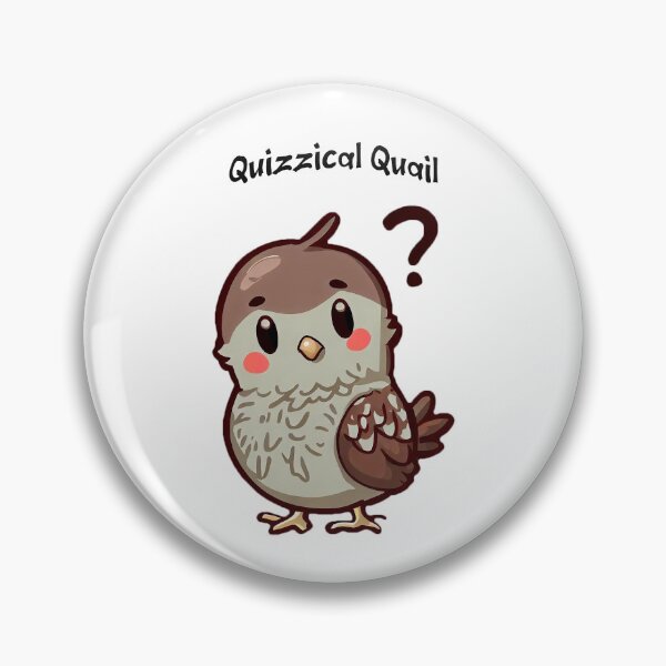 Item preview, Cute Animals - Alphabetic Animals and Personalities - Quizzical Quail Text designed and sold by CaptTaters.