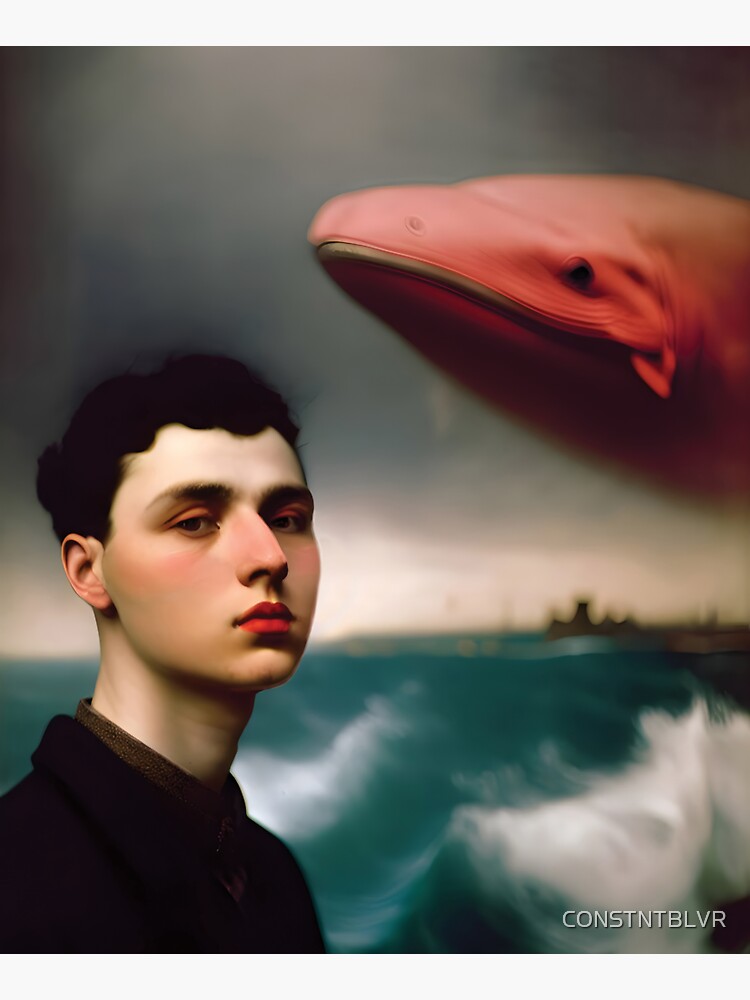 Thumbnail 5 of 5, Tote Bag, bOY WITH rED wHALE designed and sold by CONSTNTBLVR.