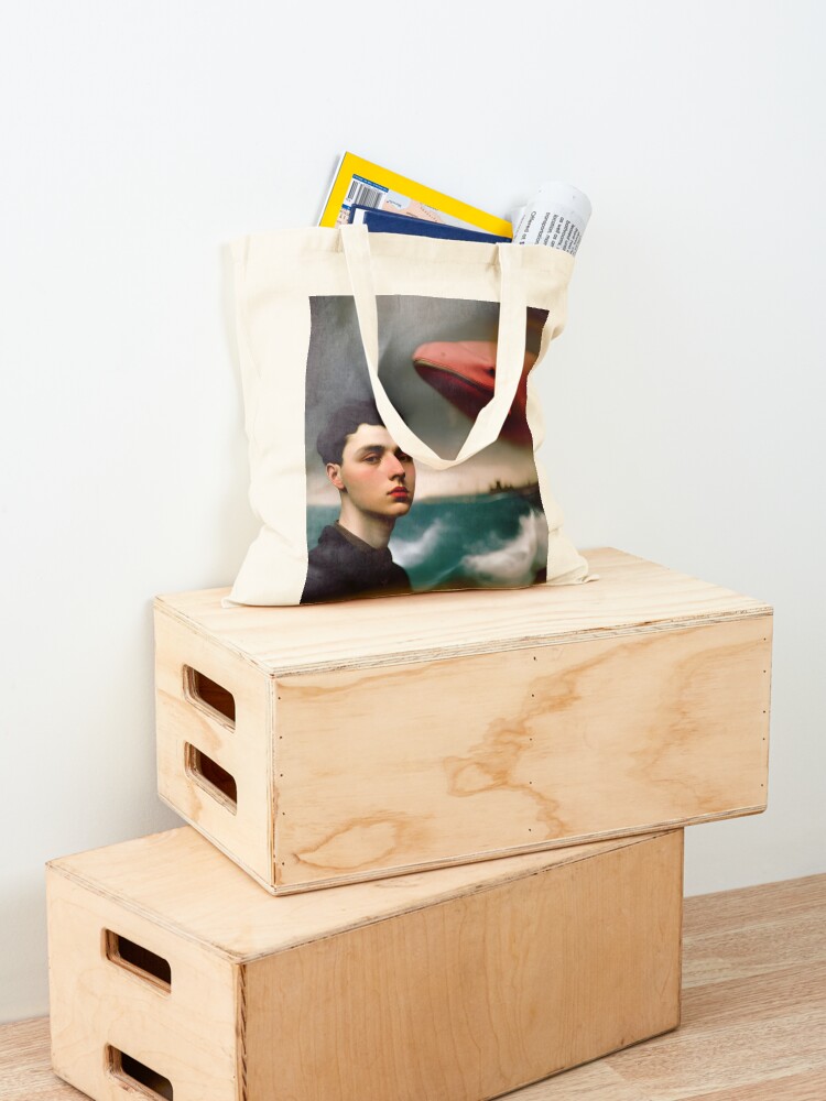 Thumbnail 4 of 5, Tote Bag, bOY WITH rED wHALE designed and sold by CONSTNTBLVR.
