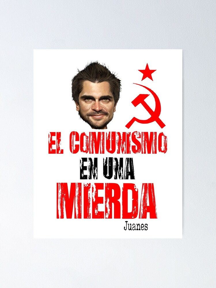 Imagen 1 de 3, Póster con la obra anticomunista, diseñada y vendida por FotoLibreStudio.