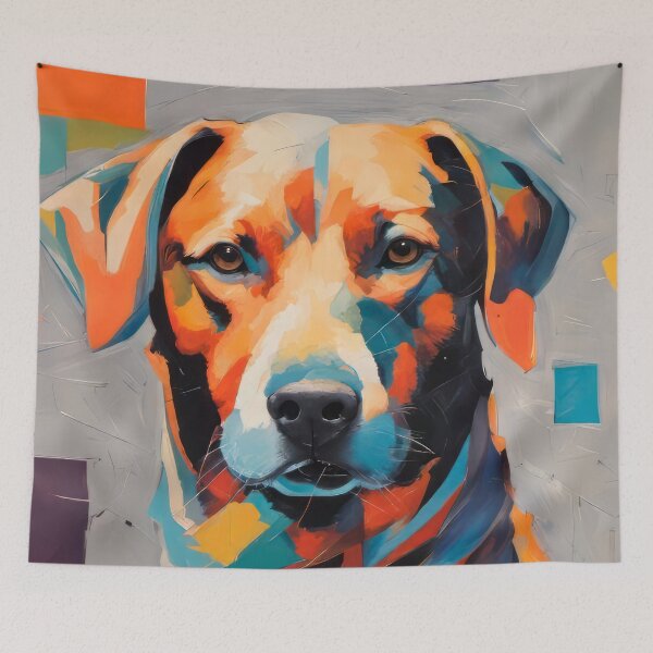 Item preview, Beautiful dog painted in oil designed and sold by printpantherart.