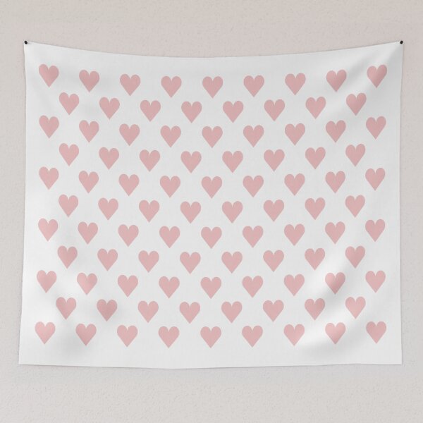 Item preview, Small BABY PINK & WHITE LOVE HEARTS designed and sold by RachelMacht.