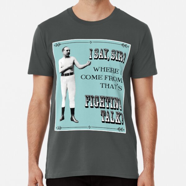 Retro Pugilist - That's Fighting Talk Premium T-Shirt