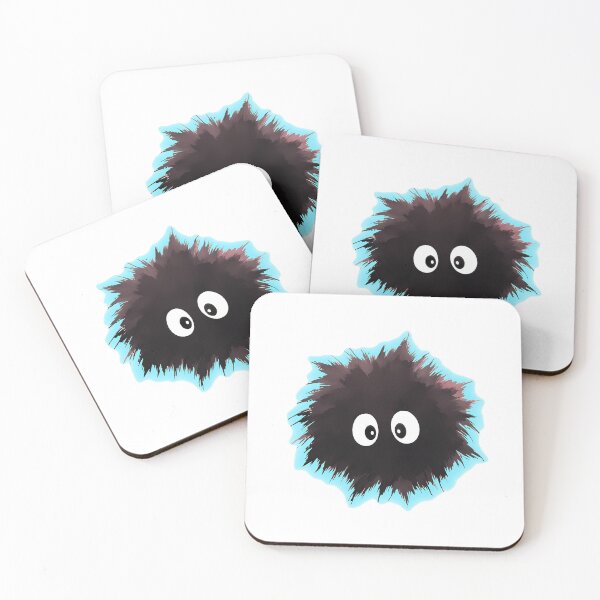 Item preview, Soot Sprite - Light Blue Border designed and sold by Subtle Reality Shift.