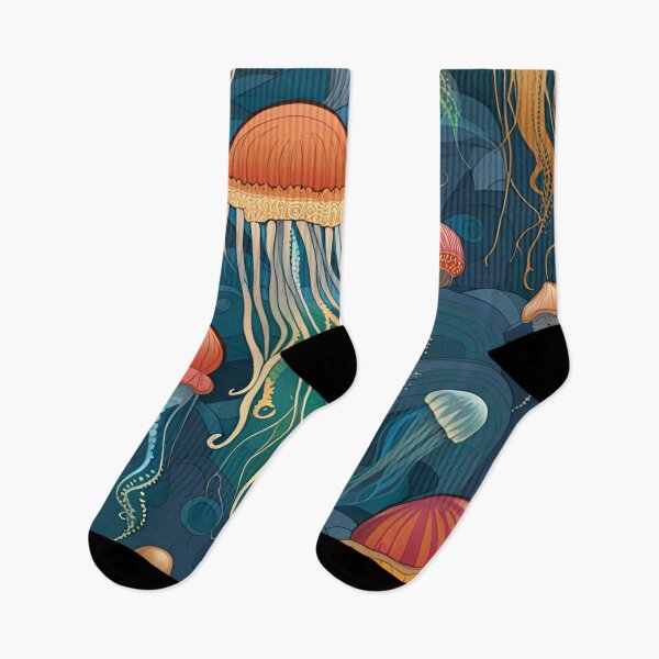 Item preview, Sea of Jellyfish Illustration designed and sold by Arkneer.