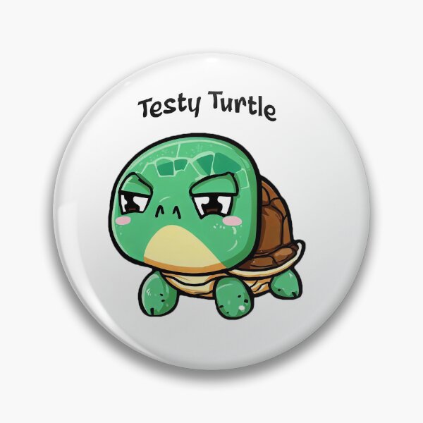 Item preview, Cute Animals - Alphabetic Animals and Personalities - Testy Turtle Text designed and sold by CaptTaters.