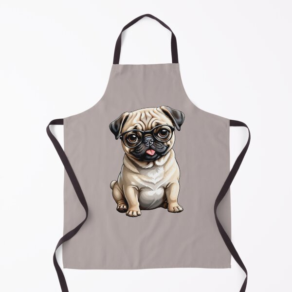 Item preview, Cute Pug with glasses designed and sold by Gilby-Designs.