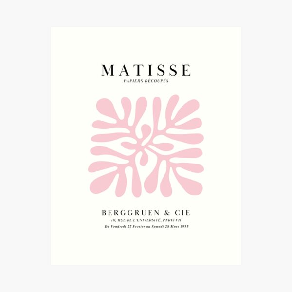 Item preview, Pink Henri Matisse Poster, Matisse Print, Matisse Exhibition Poster,  white background designed and sold by MyPosterStudios.