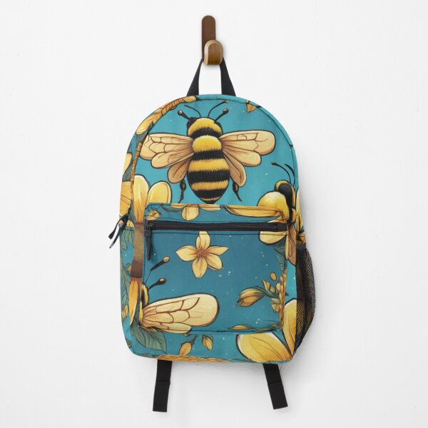 Item preview, Bee and flowers pattern designed and sold by juoctaviniarts.