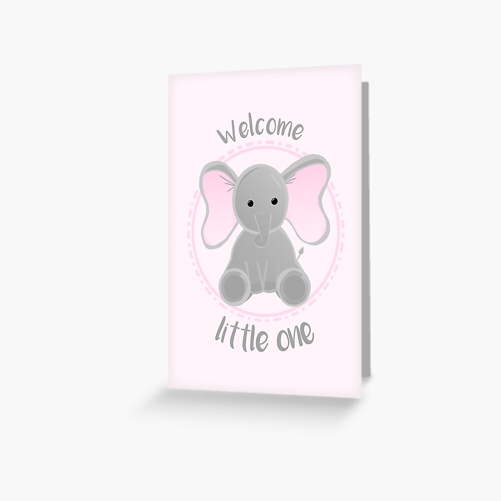 welcome little one with baby's name custom digital art  8 x 10