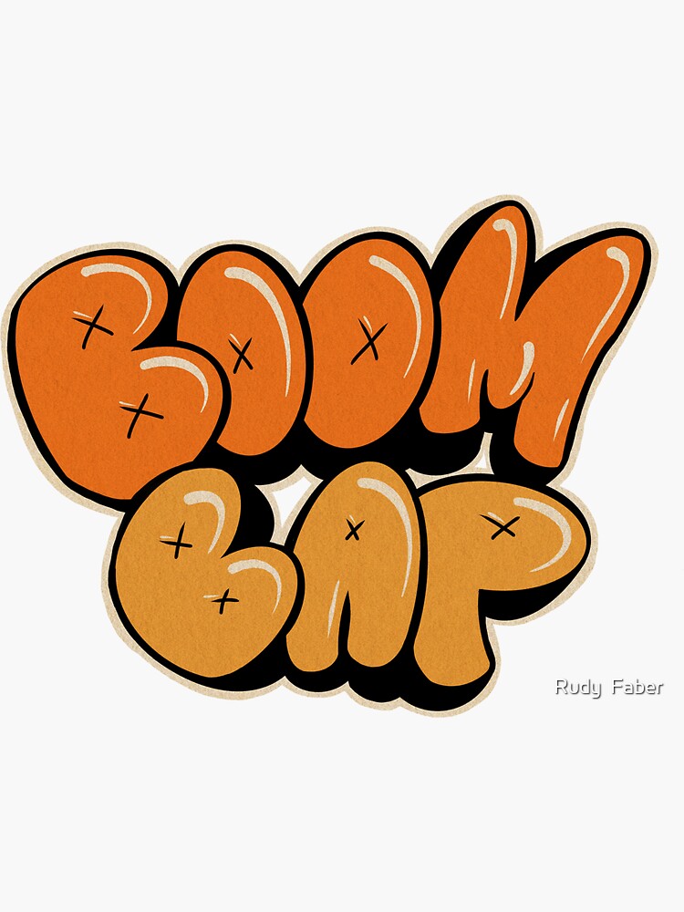 Thumbnail 3 of 3, Sticker, Boom Bap | 50 years of Hip Hop | oldschool graffiti designed and sold by Rudy  Faber.