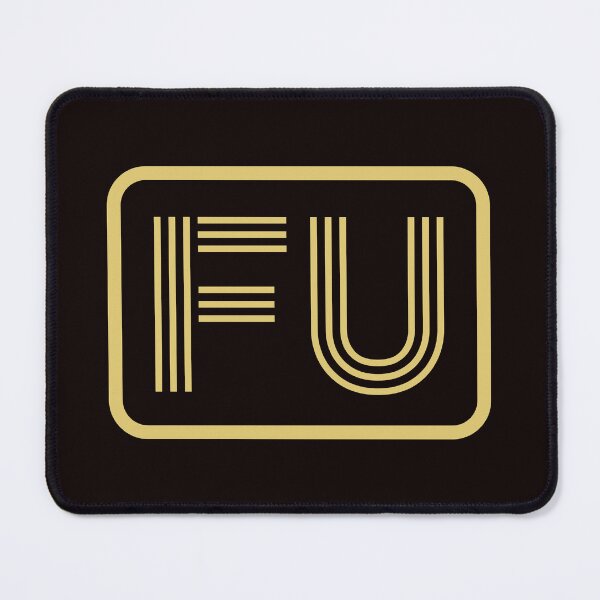 Item preview, FU Initials Gold Geometric Letters designed and sold by Jeallan Designs.